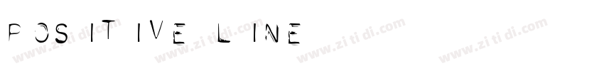POSITIVE LINE字体转换